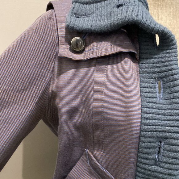 Marc Jacobs Bomber Jacket cropped Blue and Purple Small medium fit - Picture 9 of 16